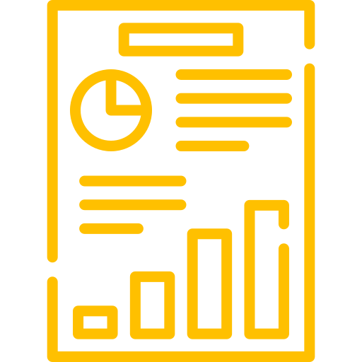 Icône feuille de rapport